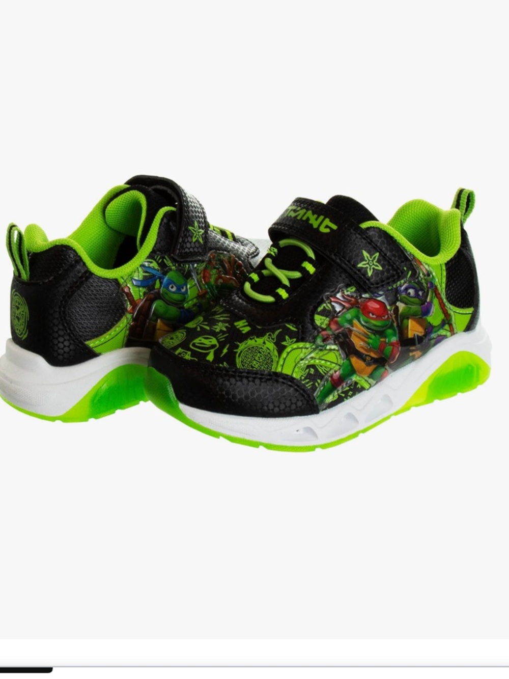 Nickelodeon kid Ninja Turtle light up sneaker- Size 12 ( little kid)
